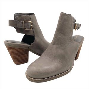 Cole Haan Slingback Block Heel Booties, Grey, Sz 8
